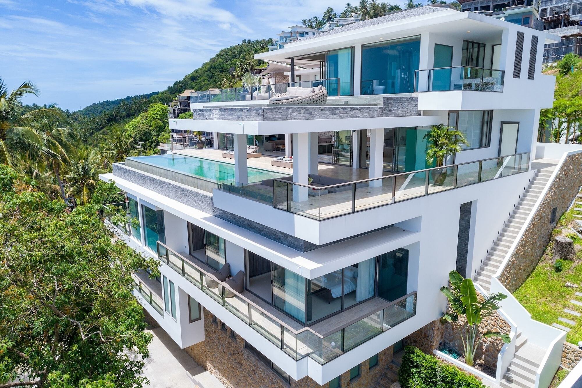 Villa One - New Luxury Sea View Villa Pantai Chaweng Luaran gambar